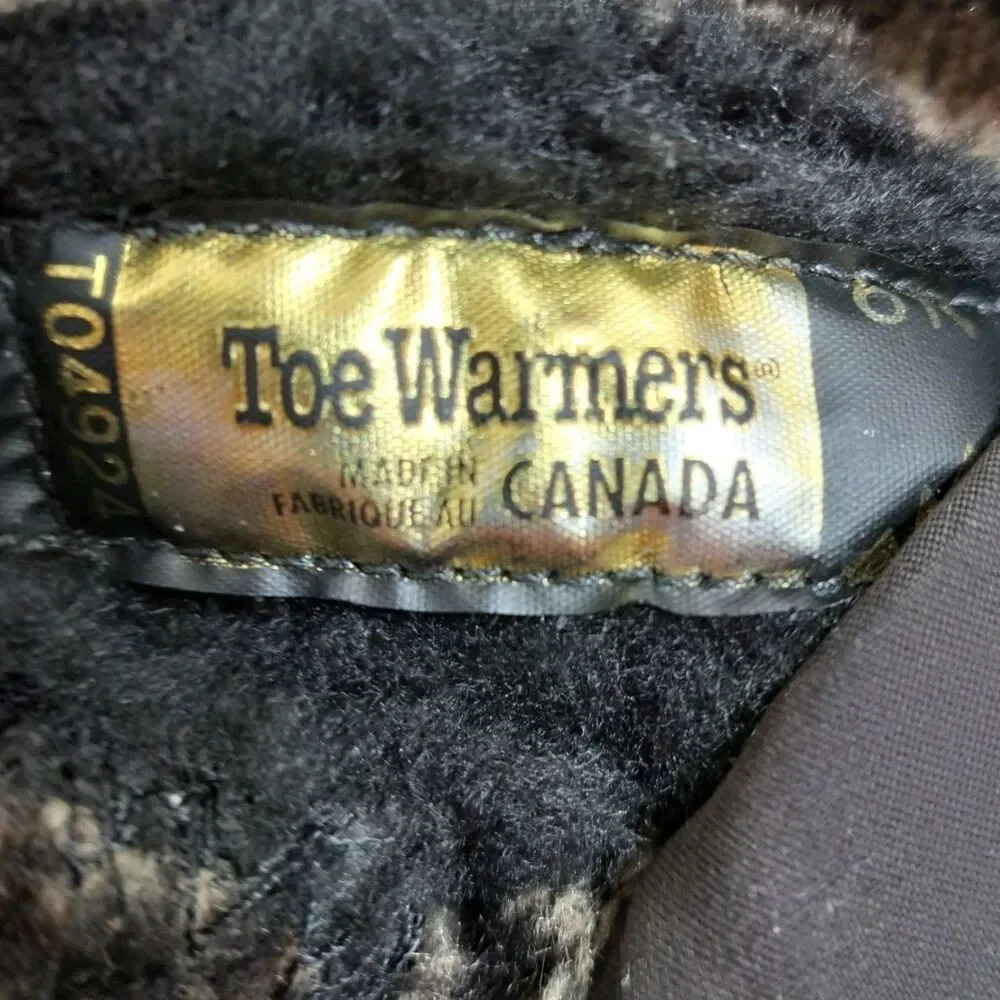 Toe Warmers Winter Snow Boots  Dark Brown Insulated Snow Boots‎ Women's Size 6N